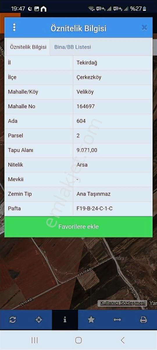 Yalıboyu Osb'den Depolama Ruhsatlı 9071metre