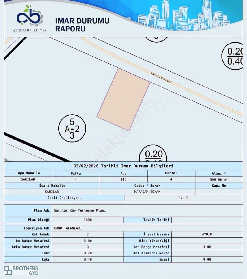 Brothersdan Sarılarda Villa Yapımına Uygun 600m2 Müstakil Arsa - Görsel 7