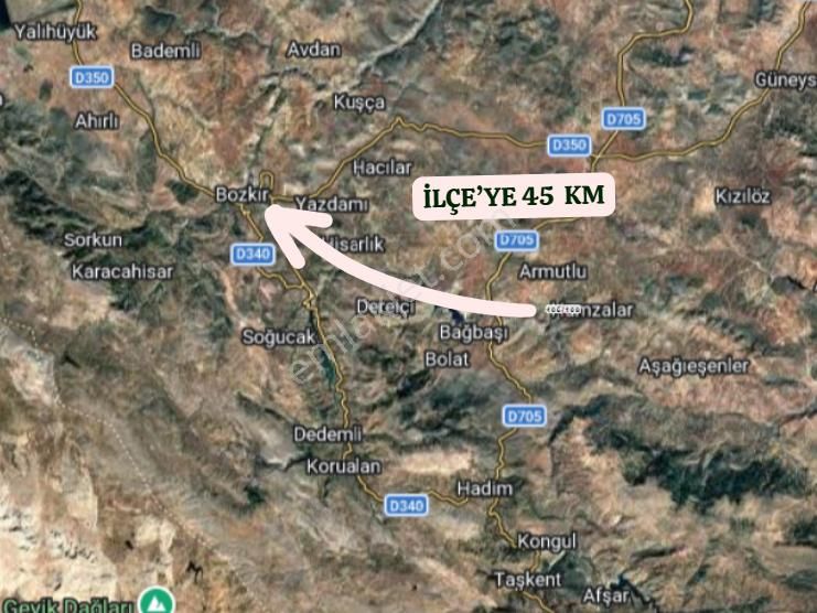 Konya Bozkır Hamzalar Köyünde 881 M² Bağ Satılıktır - Görsel 4