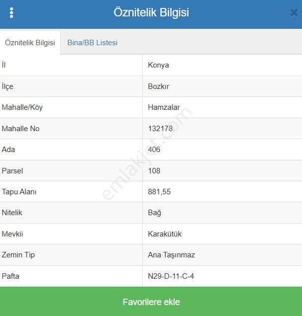 Konya Bozkır Hamzalar Köyünde 881 M² Bağ Satılıktır - Görsel 6
