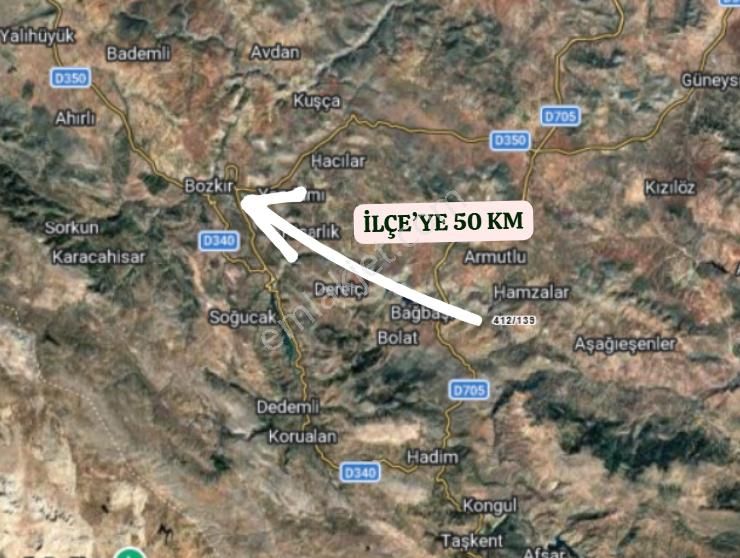 Konya Bozkır Hamzalar Köyünde 1.268 M² Bağ Satılıktır - Görsel 6
