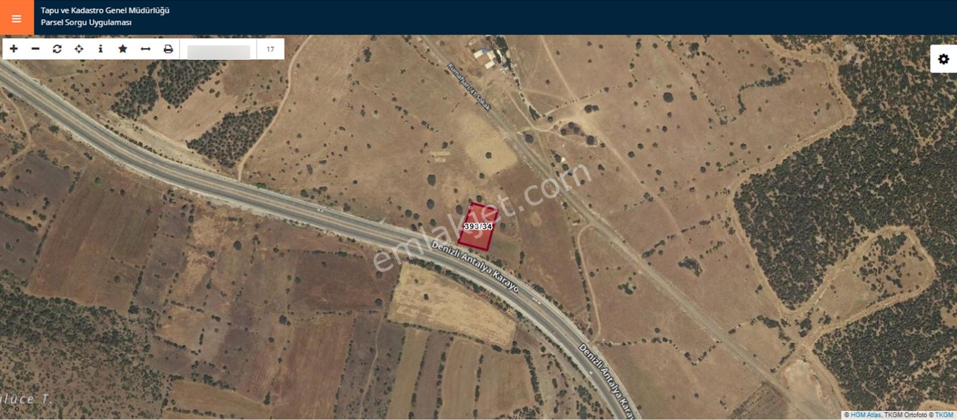 Denizli - Antalya Yolu Üstünde 2.114 M² Arazi - Görsel 2