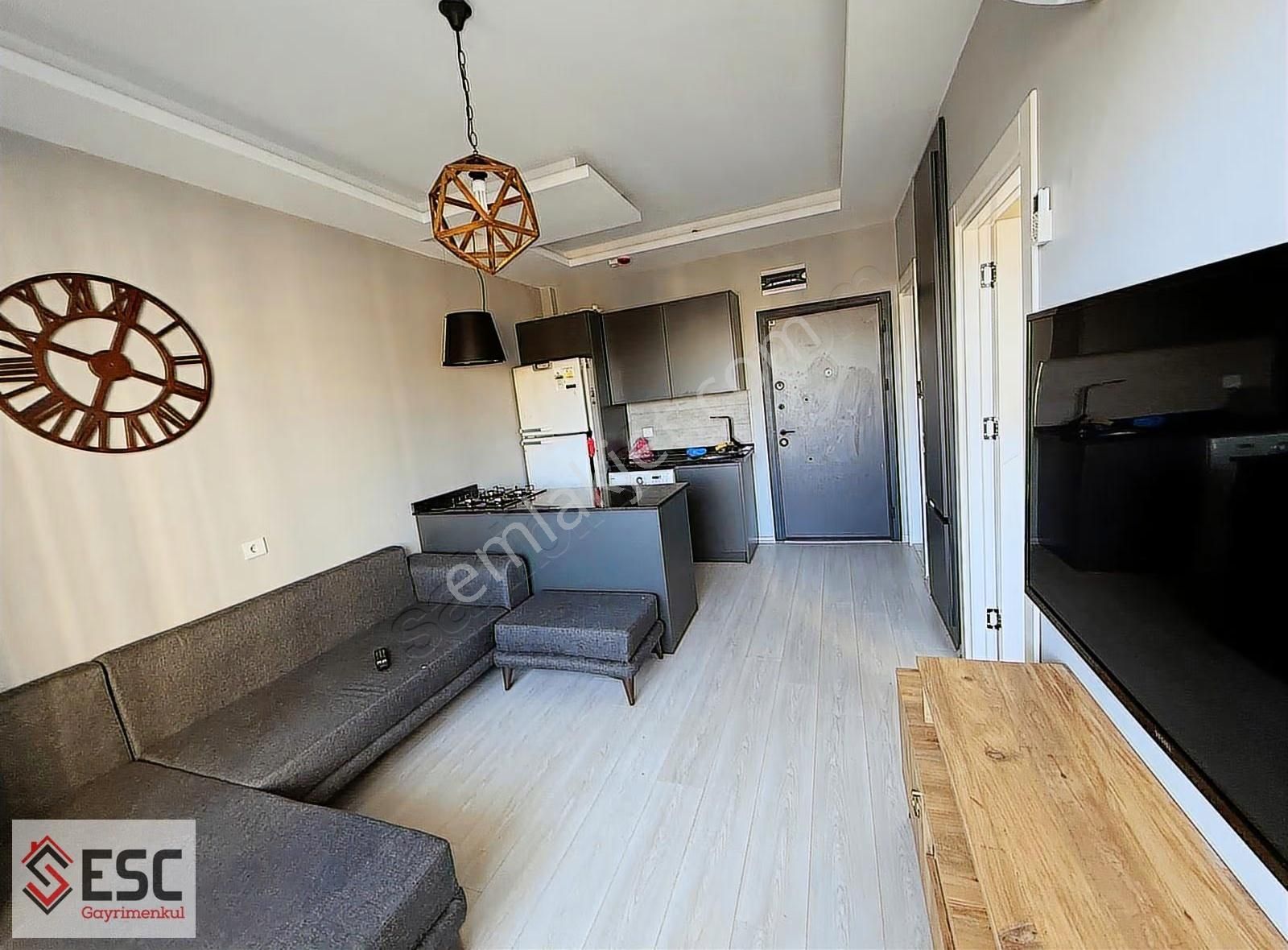 Esc'den Seymenli Mh,de Deniz Manzaralı Eşyalı 1+1 Daire Esc2303