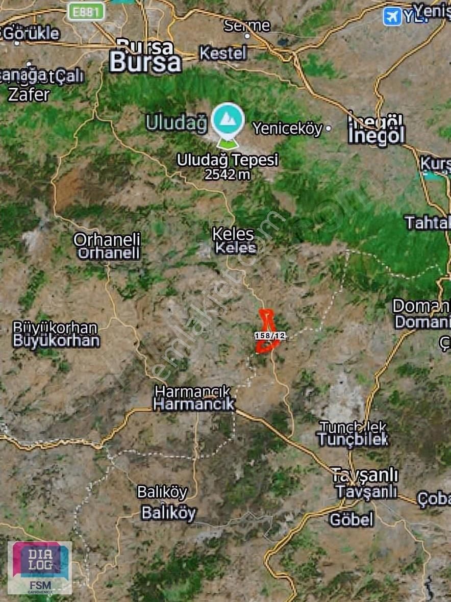 Bursa Keles Harmancıkdemirci De Tek Tapulu 813 Mt Tarla - Görsel 4