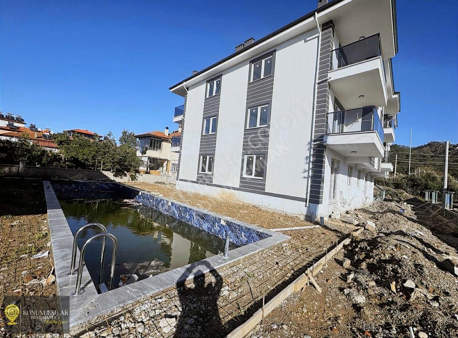 Muğla Ortaca Atatürk Mah Satılık Havuzlu 1+1 Daire - Görsel 16