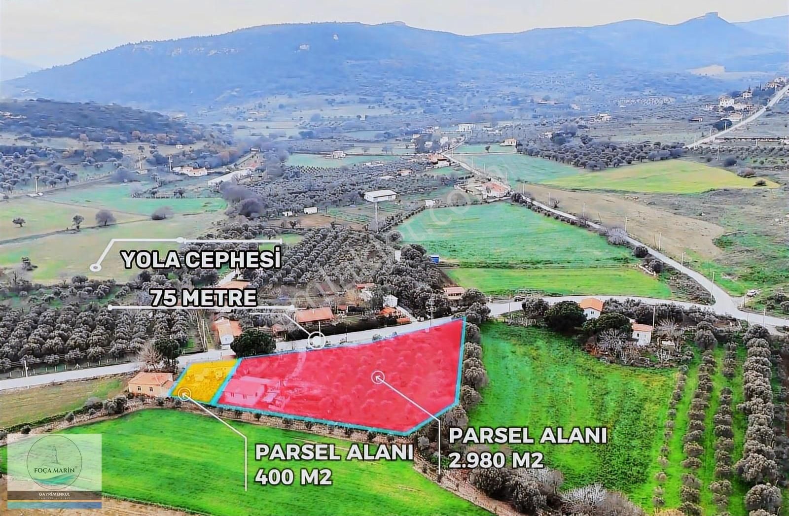 Yenifoçabağarası Yolu Üzeri 3.380 M² | 2 Tapulu | 2 Evli Arsa - Görsel 6