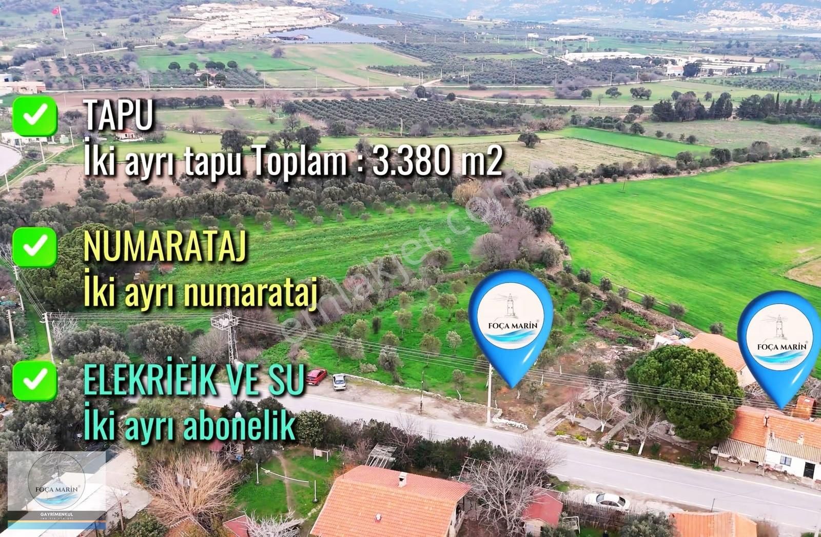 Yenifoçabağarası Yolu Üzeri 3.380 M² | 2 Tapulu | 2 Evli Arsa - Görsel 7