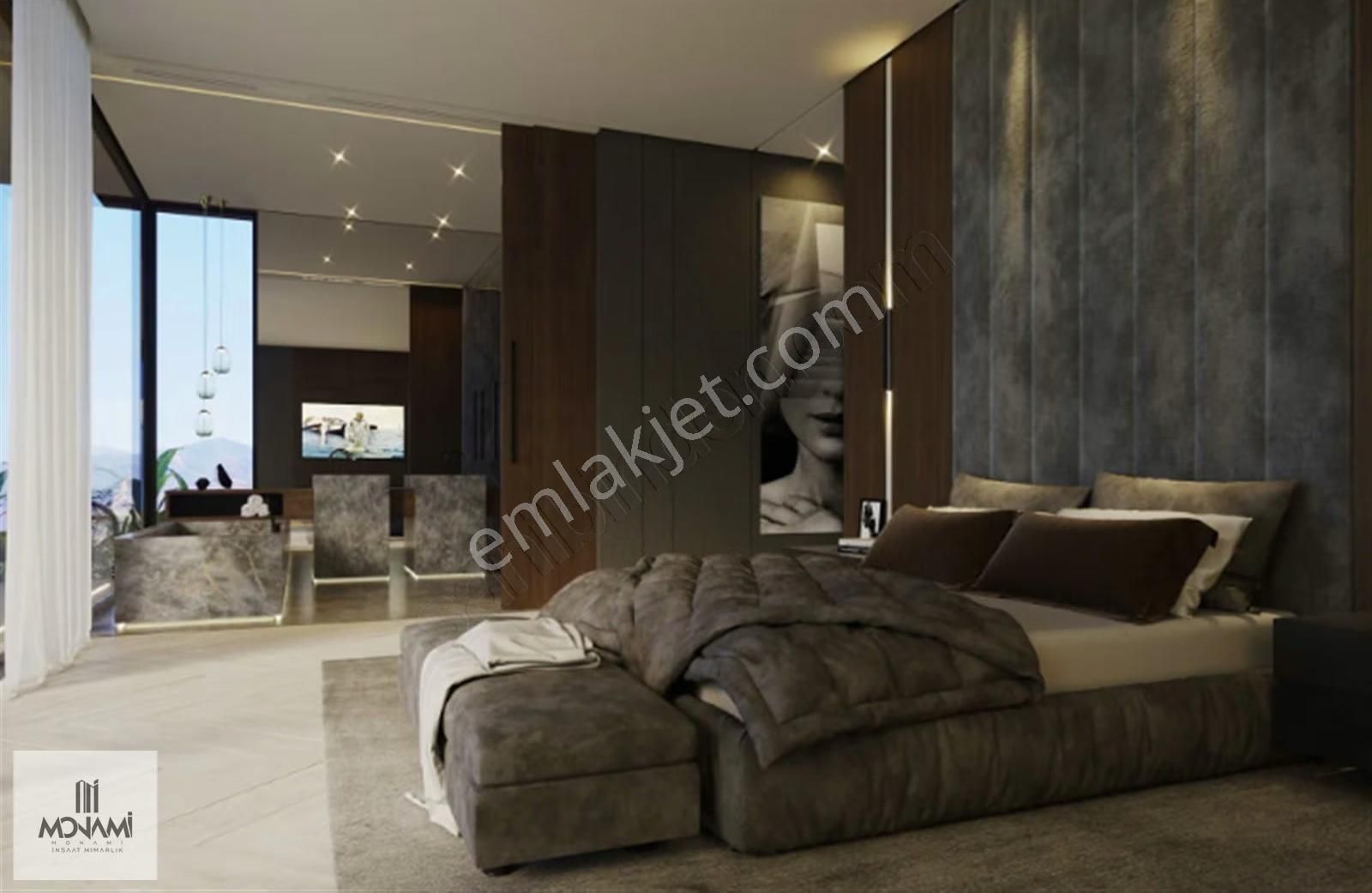 Vadi Deniz Manzaralı 4+1 Teraslı Sıfır Villa Yerden Isı Doğalg - Görsel 11