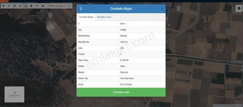 Hatunoğlu'ndan Satılık Eski Foça Yolu'na 200 M 5244 M2 Tarla - Görsel 7