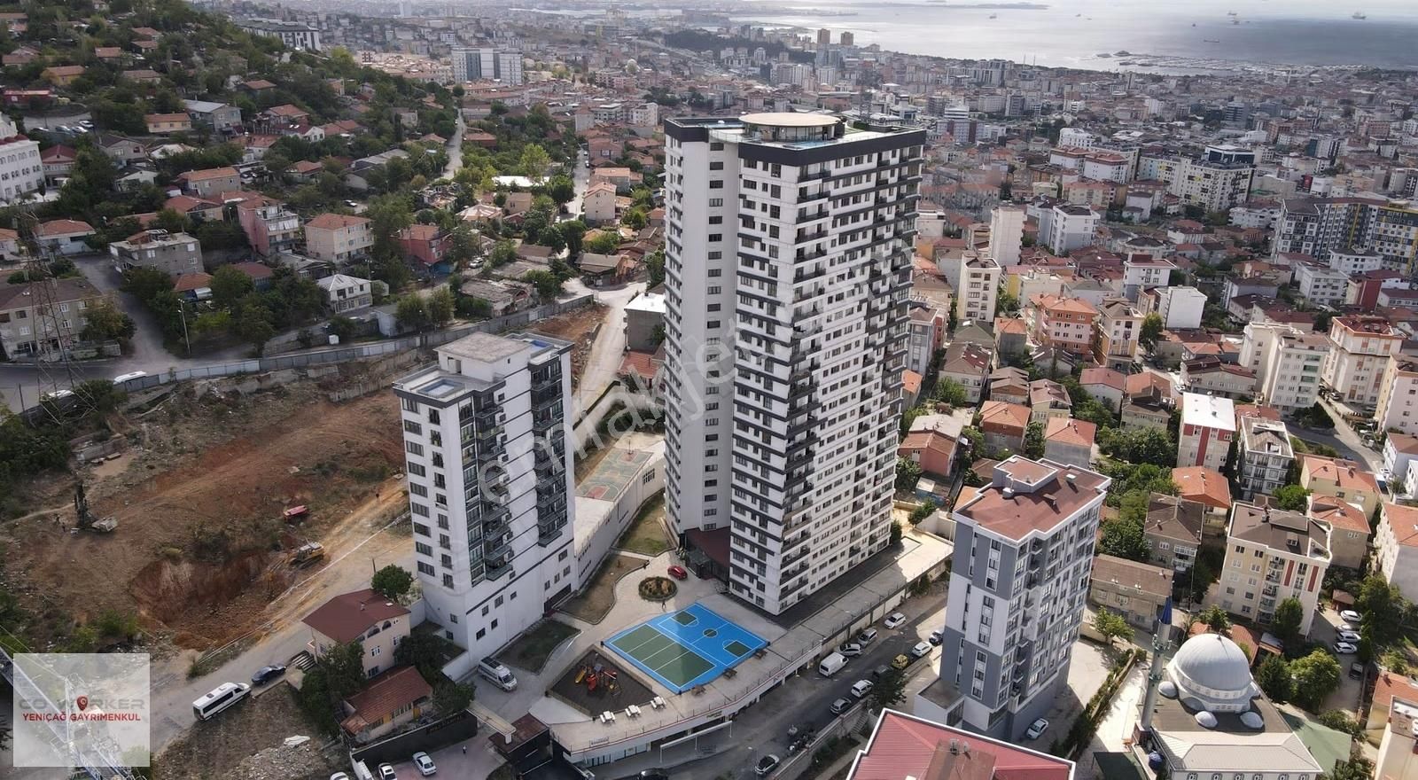 Hill Kartal'da 21.kat Eşyalı Deniz Manzaralı Kiralık 2+1 Daire