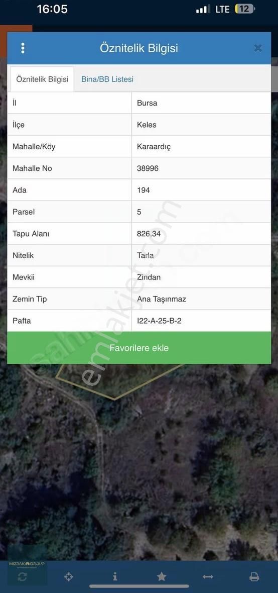Keles Karaardıç'ta Tek Tapu Resmî Yolu Olan Tarla - Görsel 3