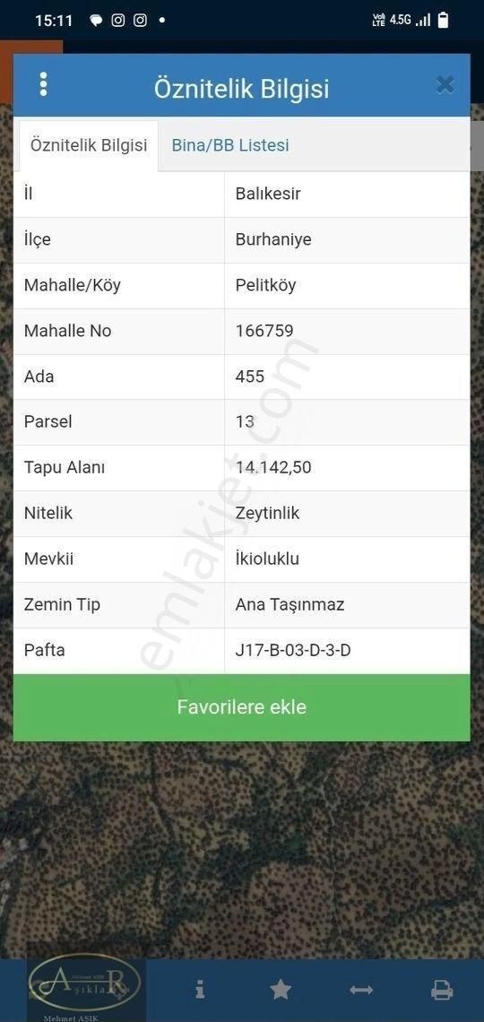 Balıkesir Burhaniye İmar Dibi 14 Dönüm Satılık Zeytinlik - Görsel 8