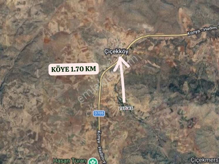 Konya Çumra Çiçek Köyünde 790 M² Bağ Satılıktır - Görsel 4
