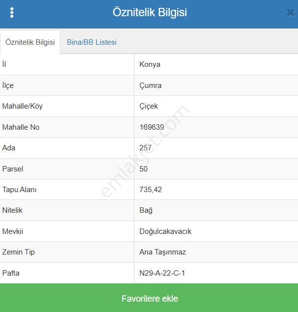Konya Çumra Çiçek Köyünde 735 M² Bağ Satılıktır - Görsel 7