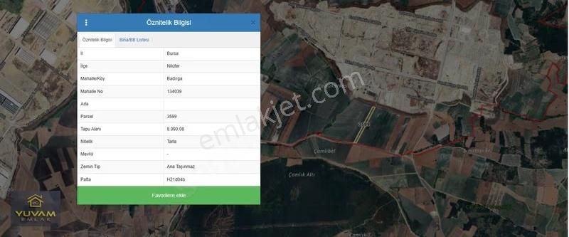 Nilüfer Badırga Karma Sanayi Genişleme Bölgesinde Satılık Tarla - Görsel 3
