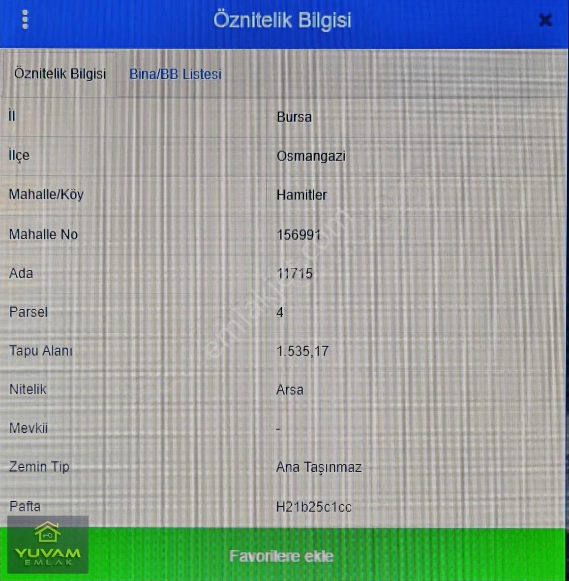 Bursa Osmangazi Hamitler' De Satılık Konut Arsası - Görsel 2