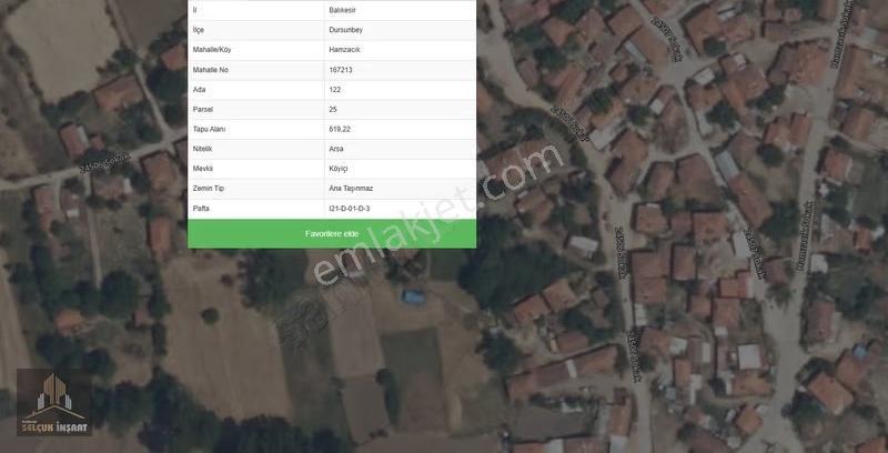 Balıkesir Dursunbey'de İnşaat Ve Konut İçin Ideal 619 M² Arsa - Görsel 2