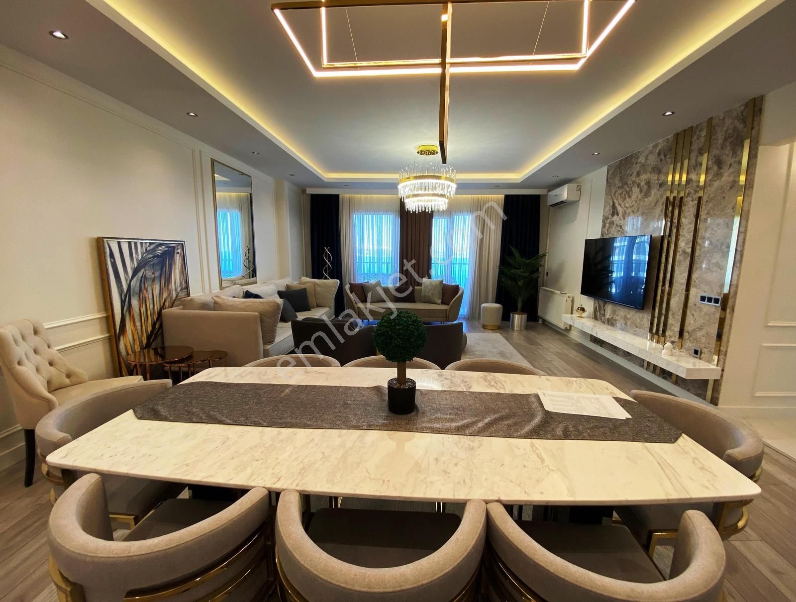 Marina 24'te Lüks Eşyalı Deniz Manzaralı 3+1 Lüks Daire - Görsel 32