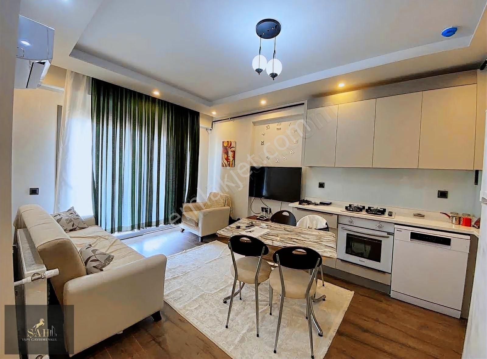 Şah Yapı'dan Aylık Ödemeli Lüks Eşyalı 1+1 Kiralık Daire