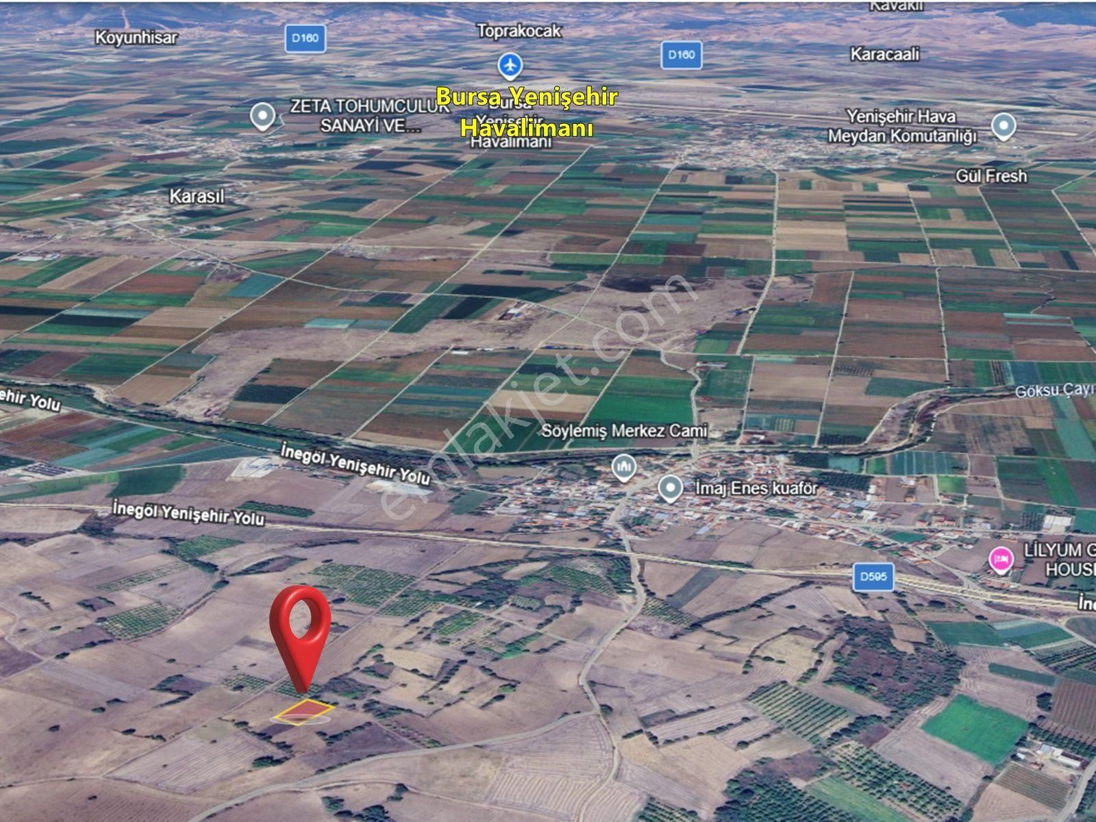 Bursa Yenişehir Söylemiş'de Ana Yola Yakın Satılık Tarla - Görsel 7