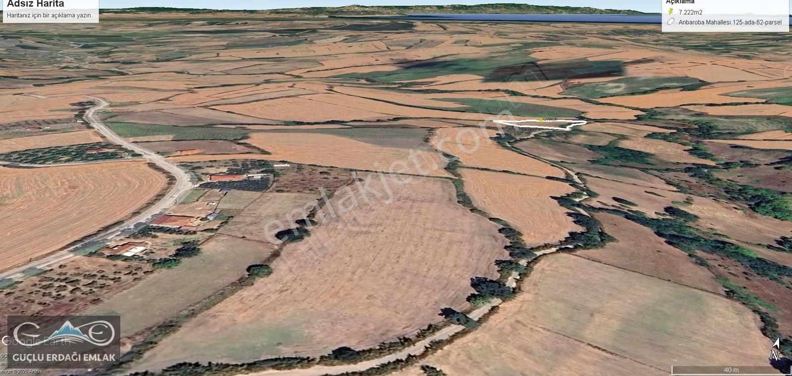 Biga Ambarobada Yola Cepheli, Manzaralı 7.222 M² Tarla Uygun - Görsel 5