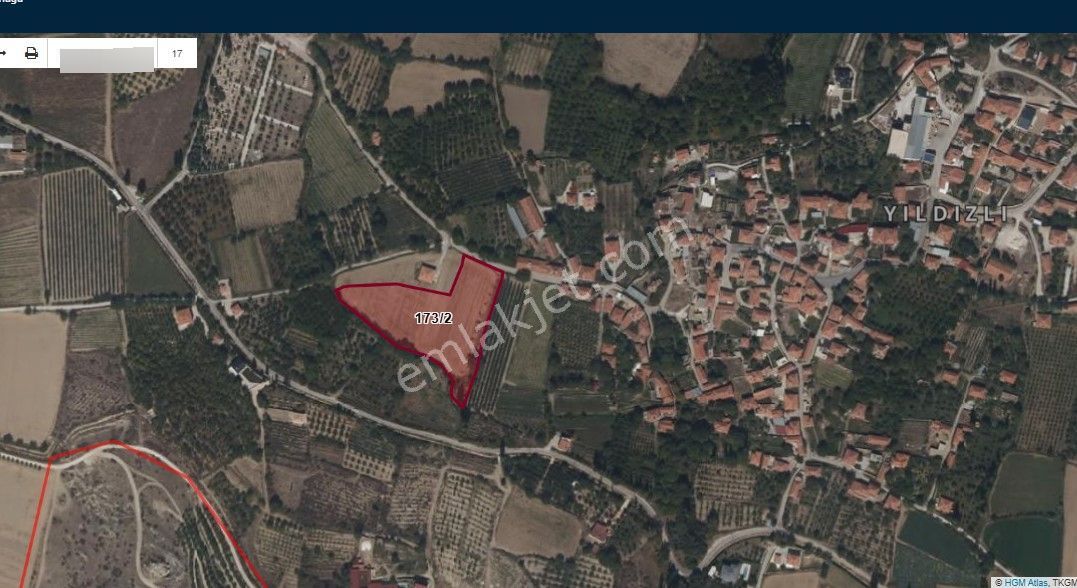 Cazip'ten Yıldızlıda Köy İçi Tek Tapu 9477m² Tarla - Görsel 13