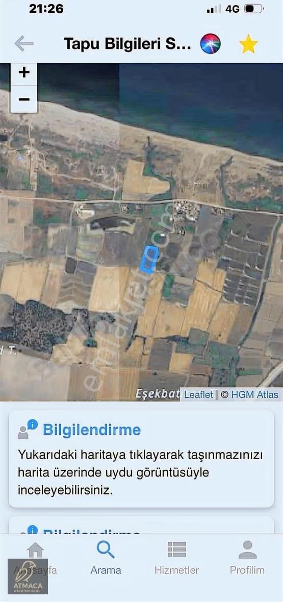 Çanakkale Güvemalan Köyü Denize 200 M Uzaklıkta Bereketli Tarla