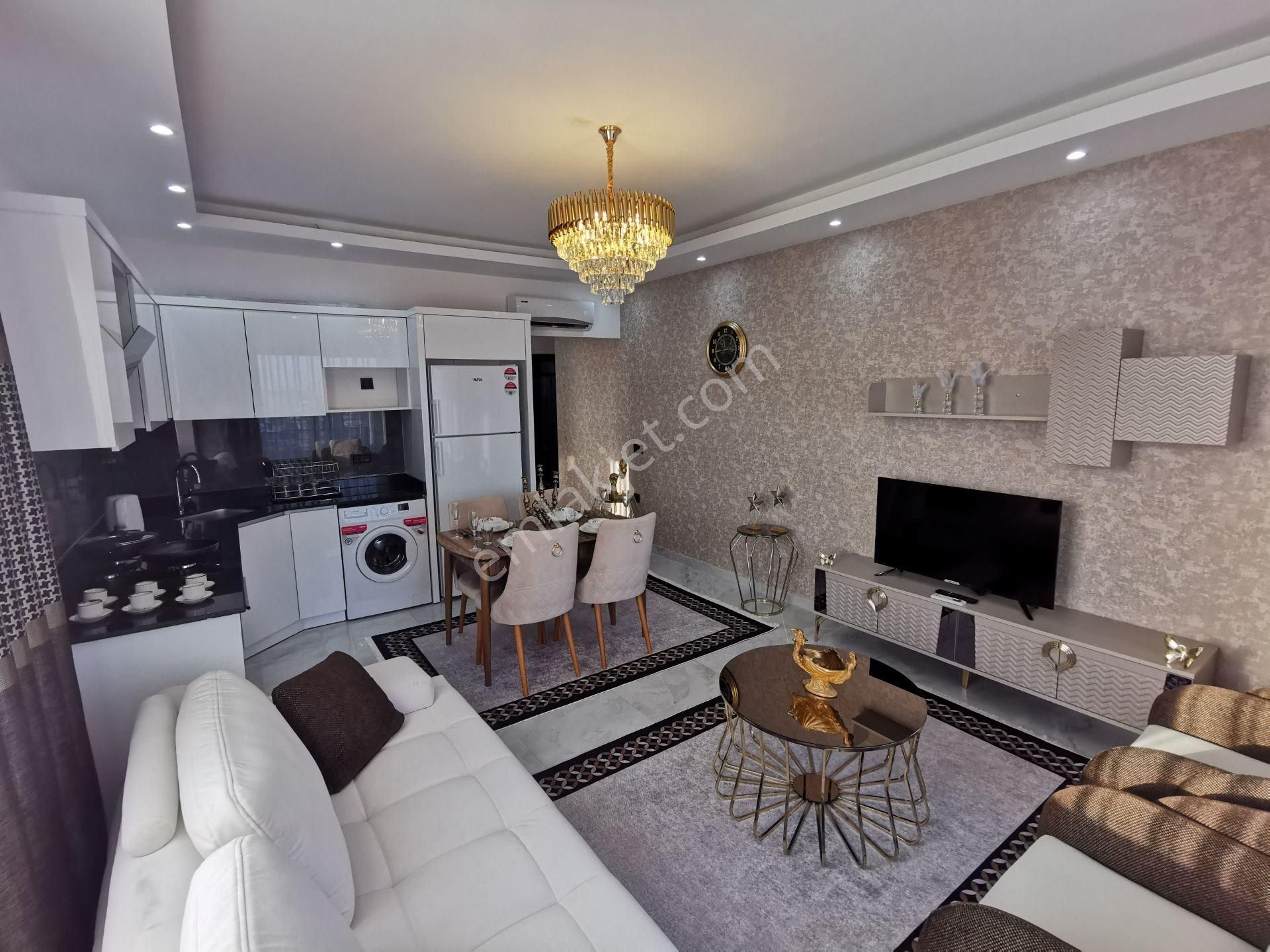 Alanya Mahmutlar’da Deniz Manzaralı, Full Lüks Eşyalı 2+1 Daire