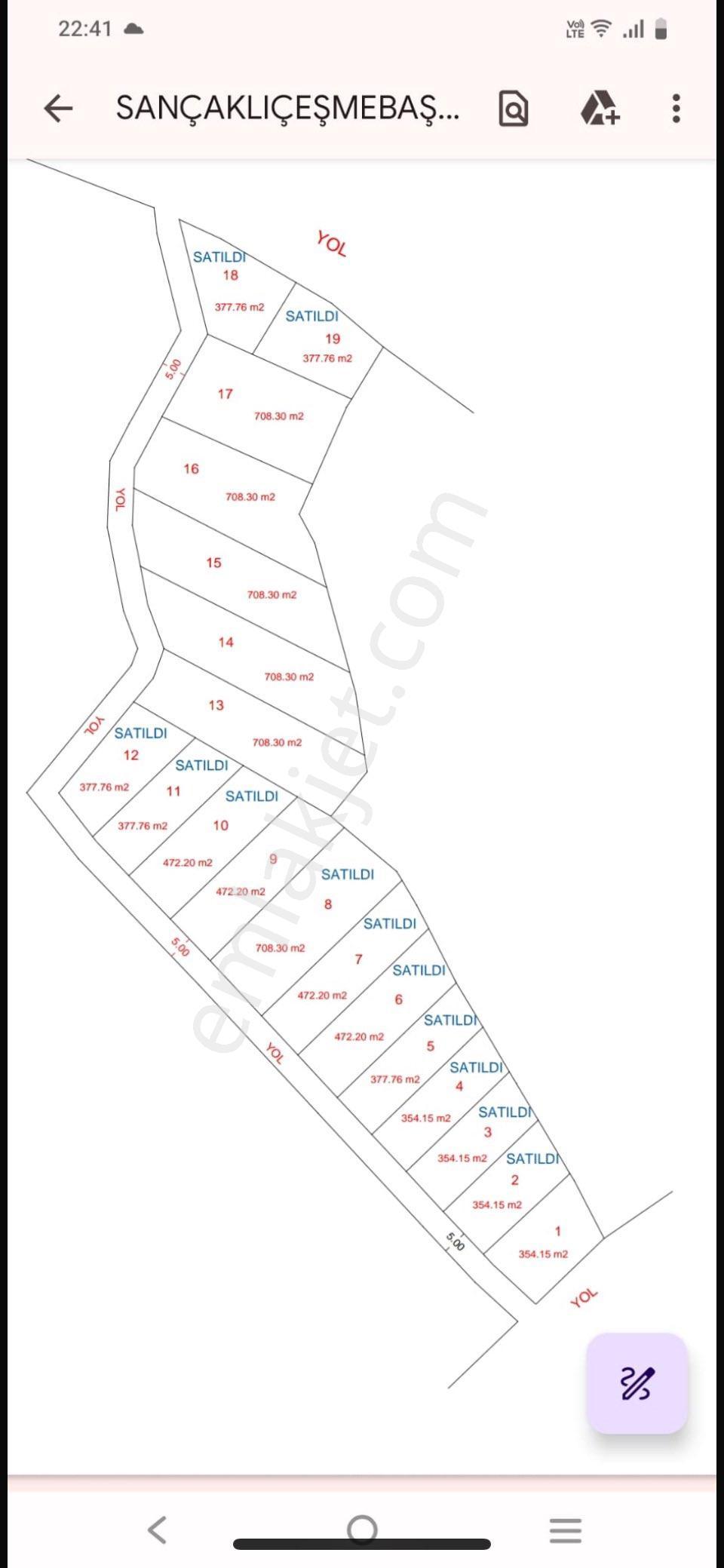 Sancaklı Çeşmebaşı Satılık 354 M2 Tarla Parsel Yeri Belli Tapulu - Görsel 2