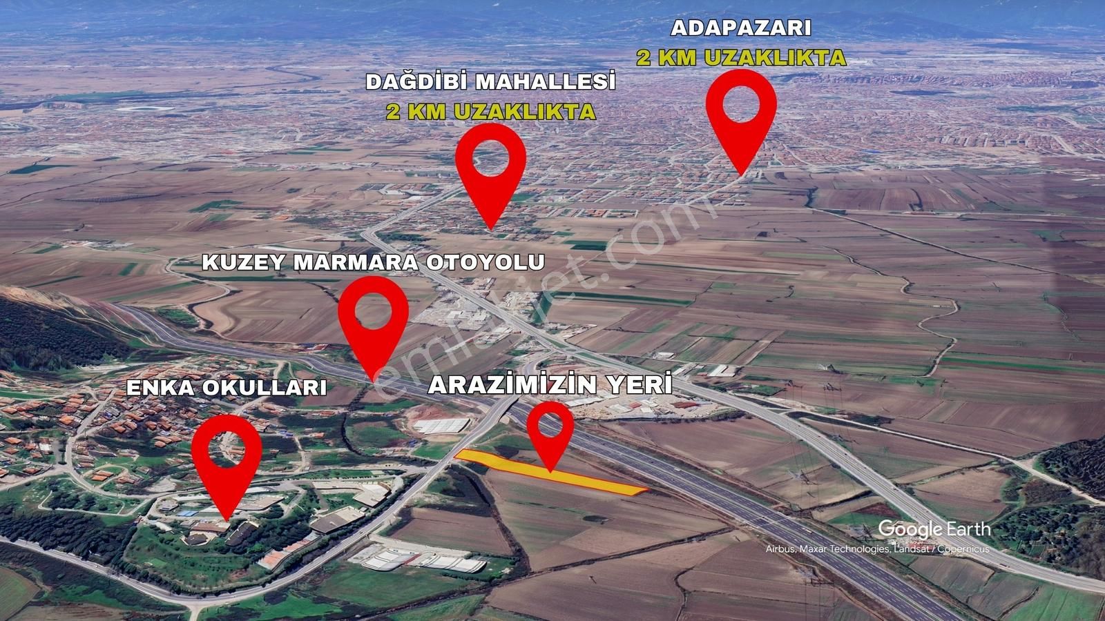 Enka Okulları Karşısı 37 Metre Ana Cadde Cepheli 8080 M2 Tarla - Görsel 8