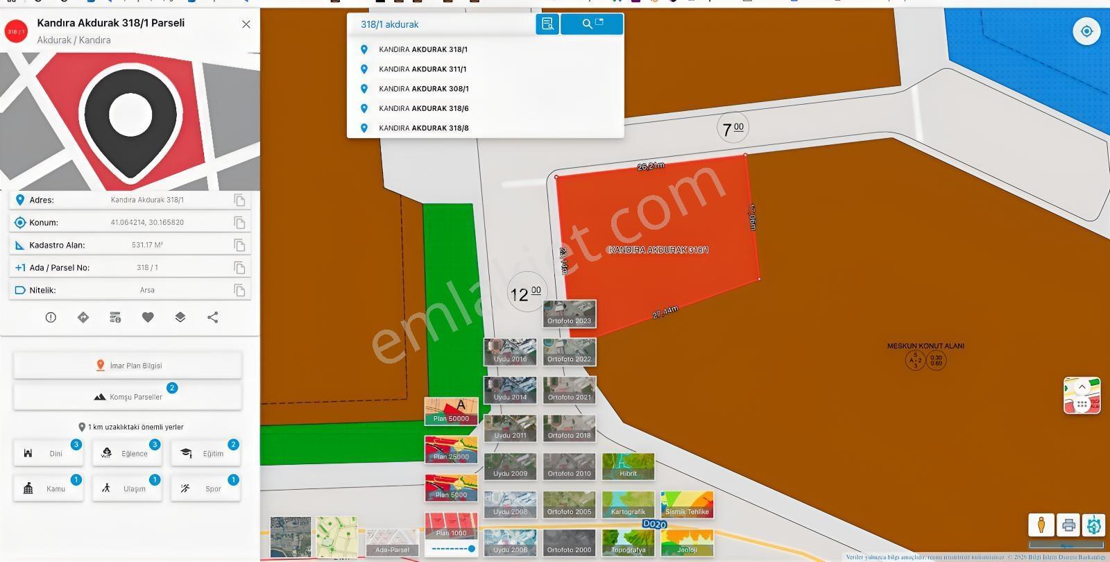 Kandıra Merkezde Üniversite Yanında 531 M2 İmarlı Satılık Arsa - Görsel 10