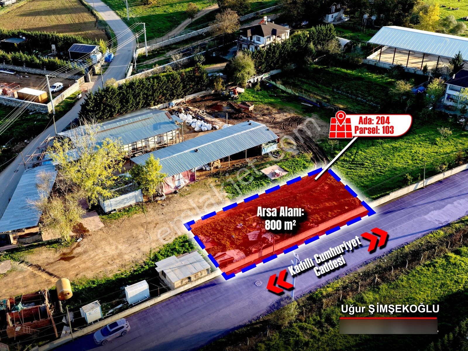 Tbc Gayrimenkul | Gebze Kadıllı'da 800 M² Satılık Tarla - Görsel 2