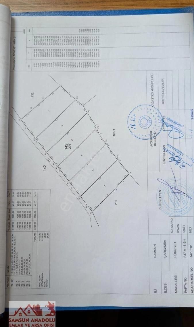Samsun Çarşamba'da Satılık 3 Villalık Arsa/tarla - Görsel 9