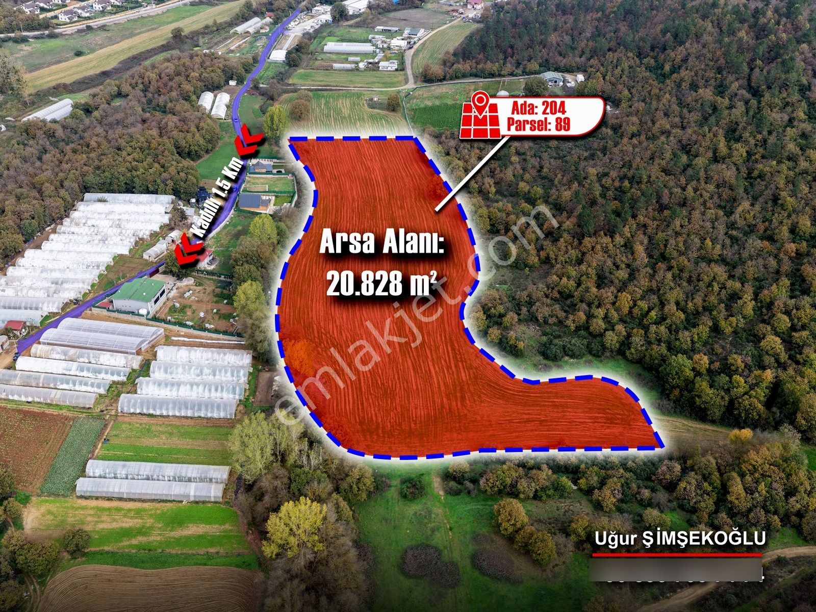 Tbc Gayrimenkul | Gebze Kadıllı'da 20.828m² Satılık Tarla