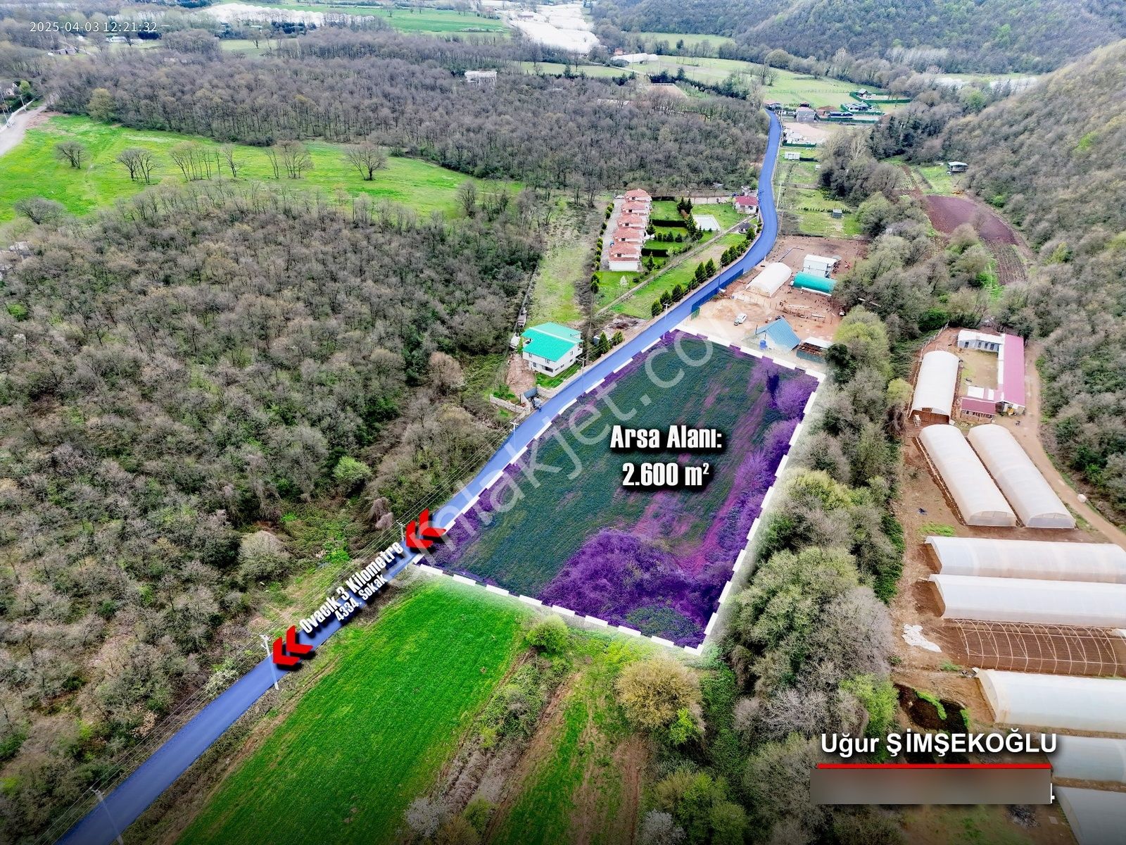 Tbc Gayrimenkul | Gebze Ovacık'da 2.600 M² Satılık Tarla - Görsel 3