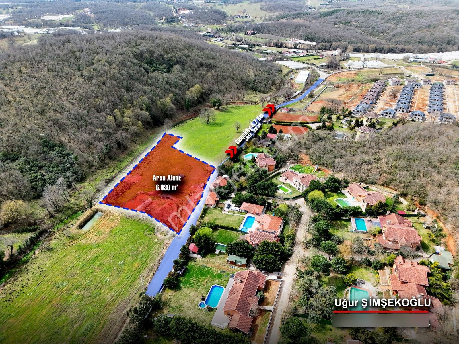 Tbc Gayrimenkul Gebze Cumaköy'de 6.038 M² Satılık Tarla Tek Tapu - Görsel 7