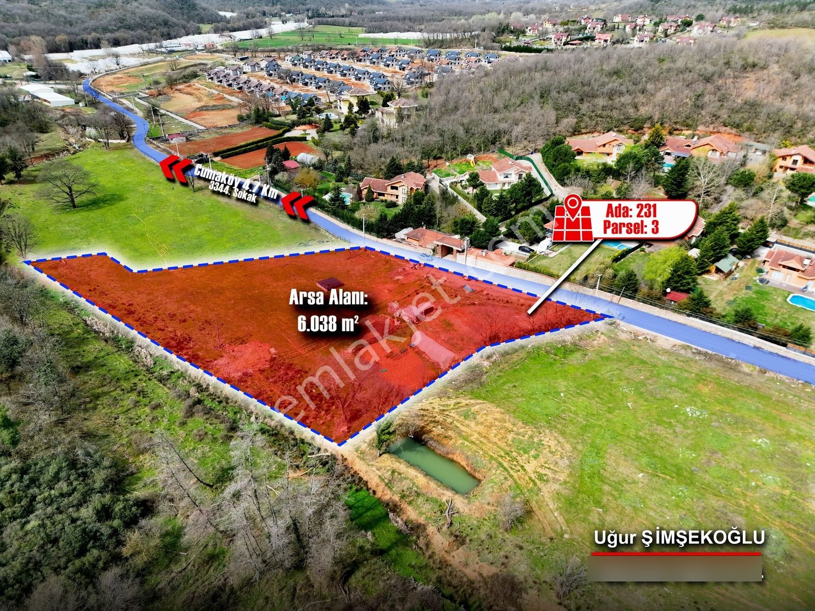 Tbc Gayrimenkul Gebze Cumaköy'de 6.038 M² Satılık Tarla Tek Tapu - Görsel 14