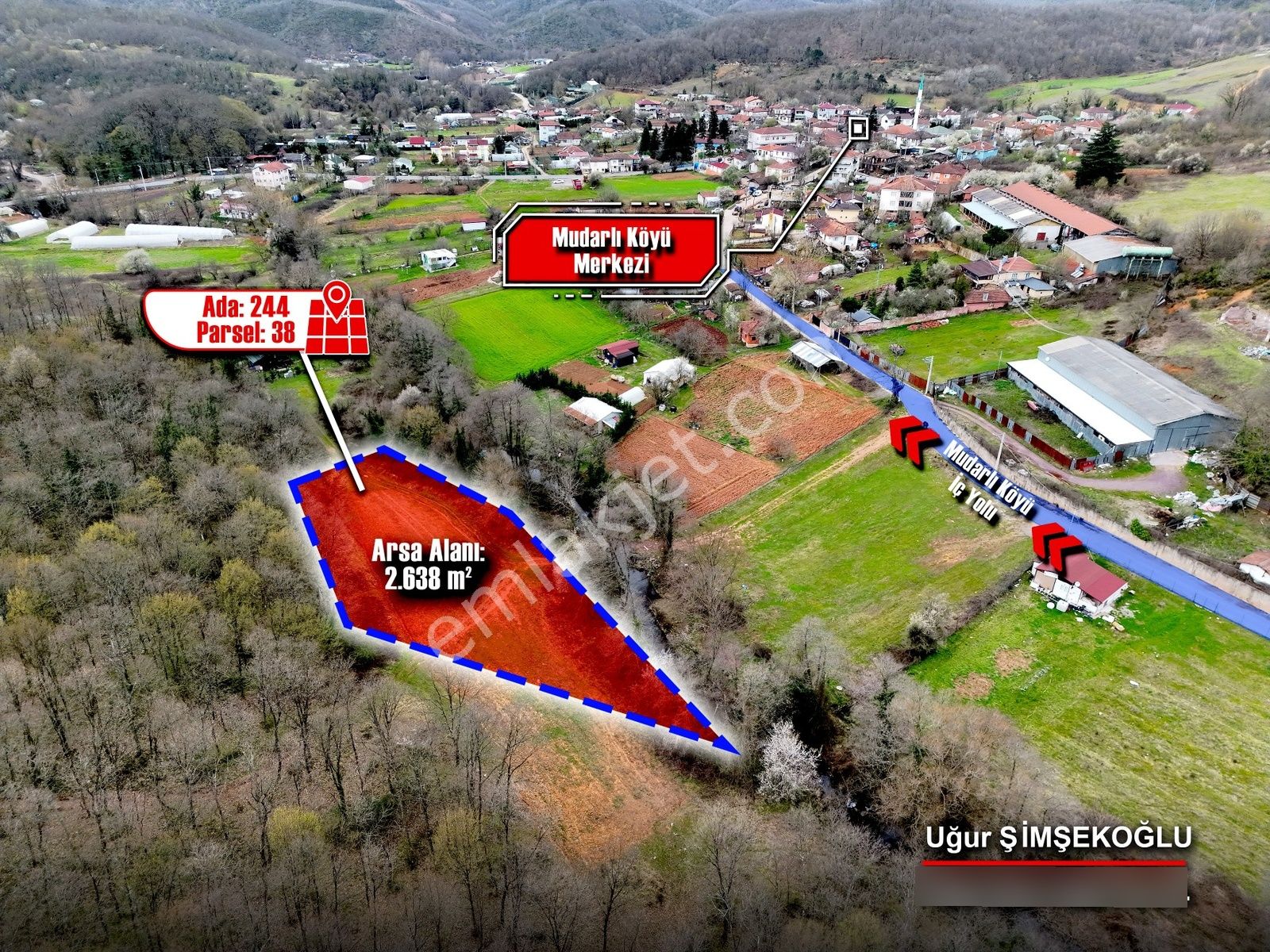 Tbc Gayrimenkul Gebze Mudarlı'da 2.638 M² Satılık Tarla Tek Tapu - Görsel 3