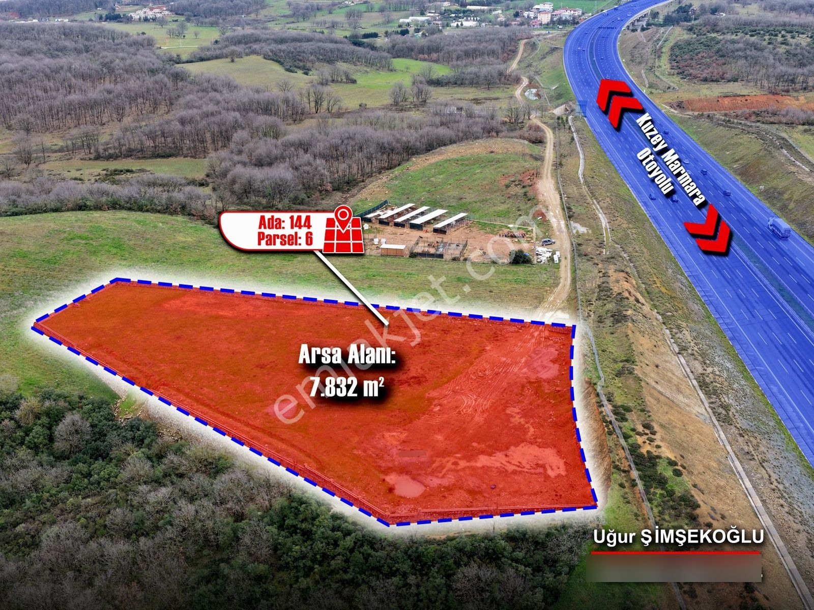 Tbc Gayrimenkul Gebze Kadıllı'da 7.831 M² Satılık Tarla Müstakil