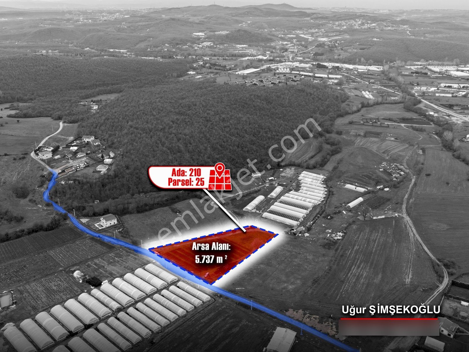 Tbc Gayrimenkul |gebze Ovacık'da 5.737m² Satılık Tarla Tek Tapu - Görsel 2