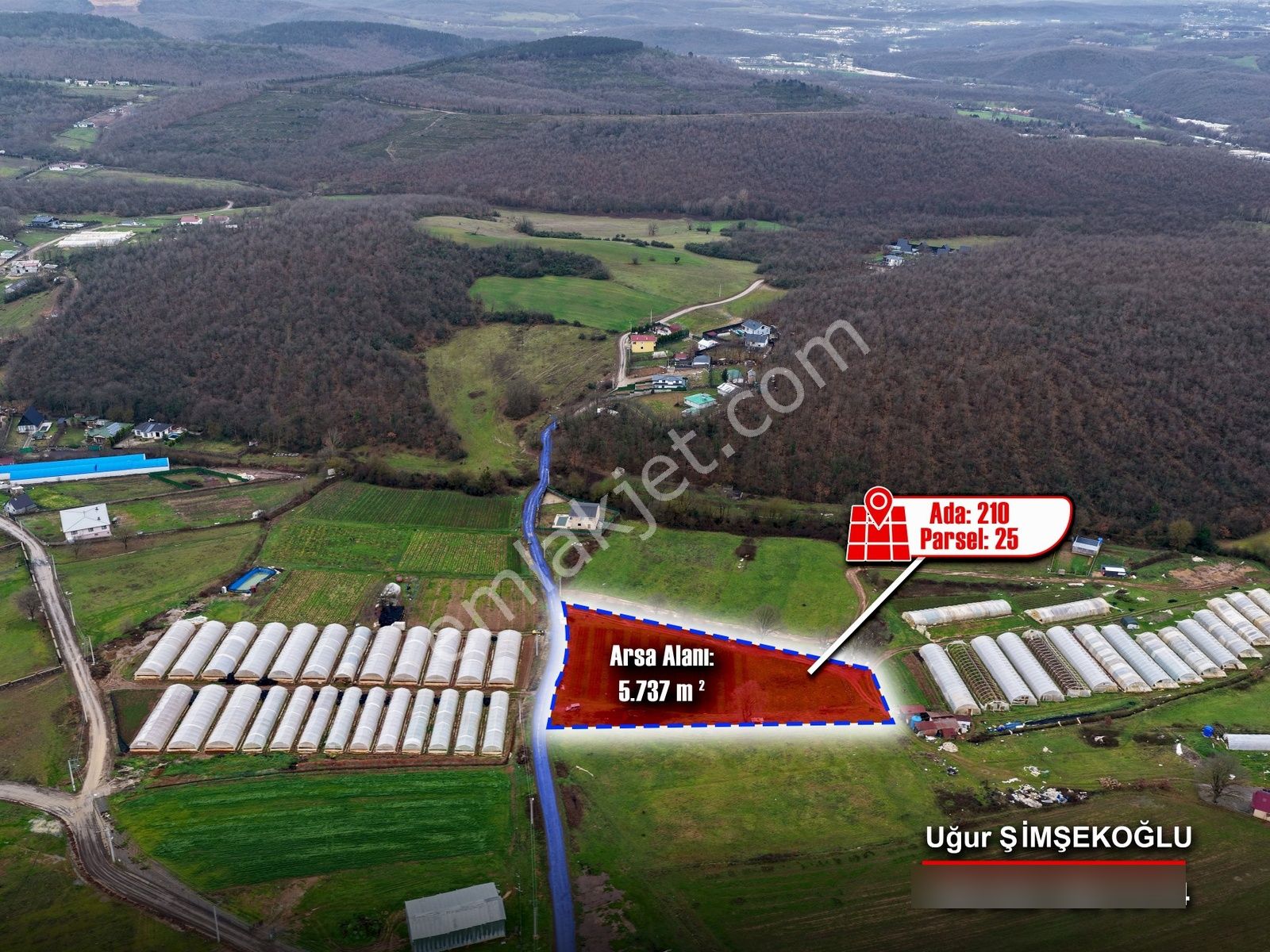 Tbc Gayrimenkul |gebze Ovacık'da 5.737m² Satılık Tarla Tek Tapu - Görsel 4