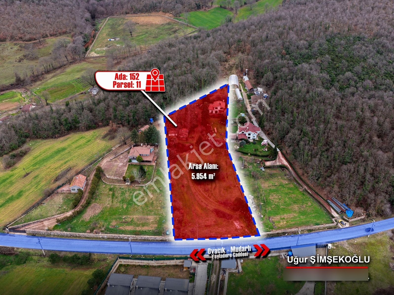 Tbc Gayrimenkul |gebze Ovacık'da 6.038 M² Satılık Villa Tek Tapu