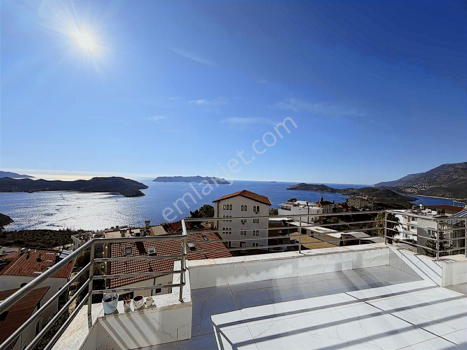 Kaş Mega Dan Eşyalı Fulll Deniz Manzaralı Teraslı Daire - Görsel 17