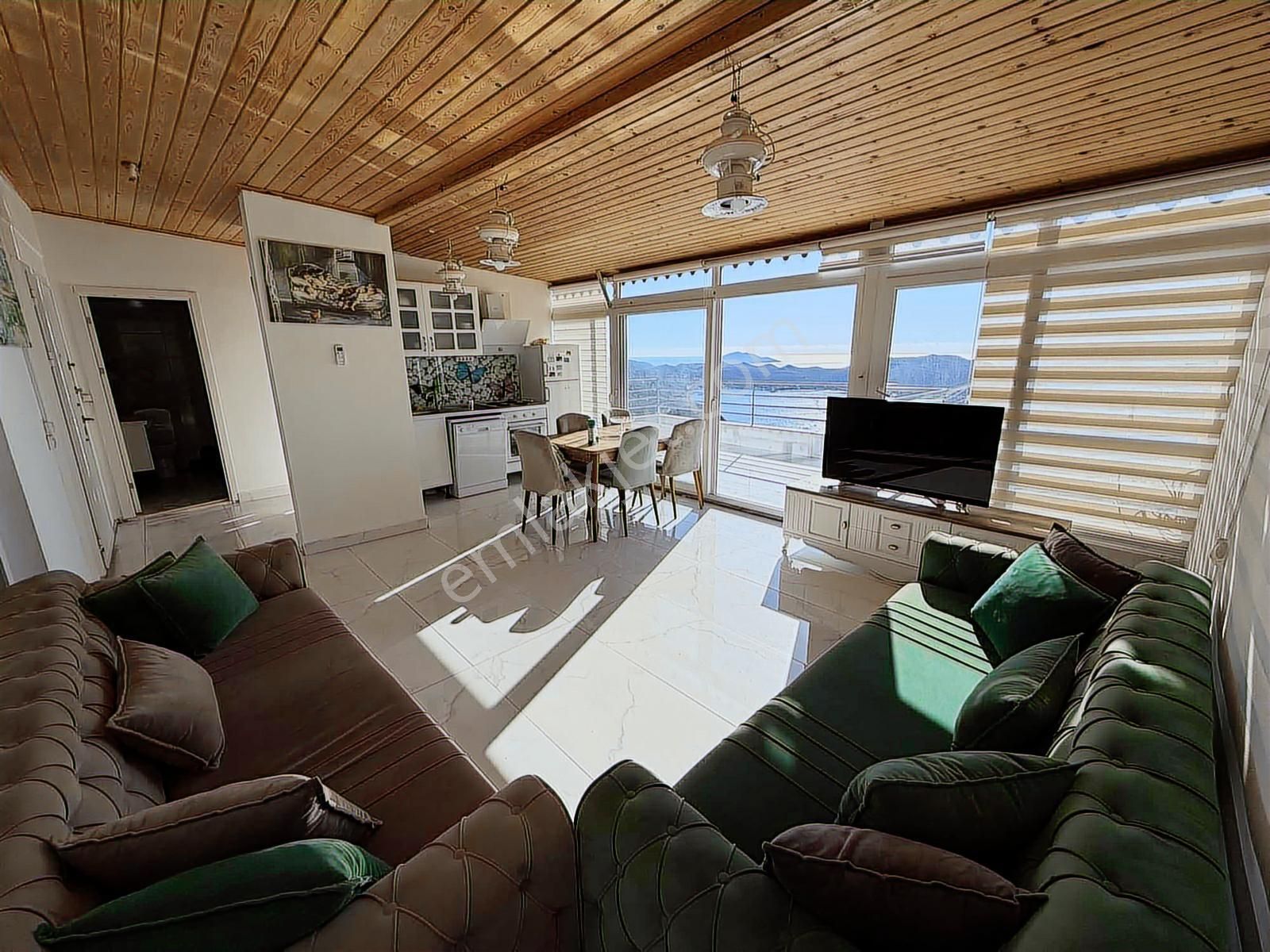 Kaş Mega Dan Eşyalı Fulll Deniz Manzaralı Teraslı Daire - Görsel 5