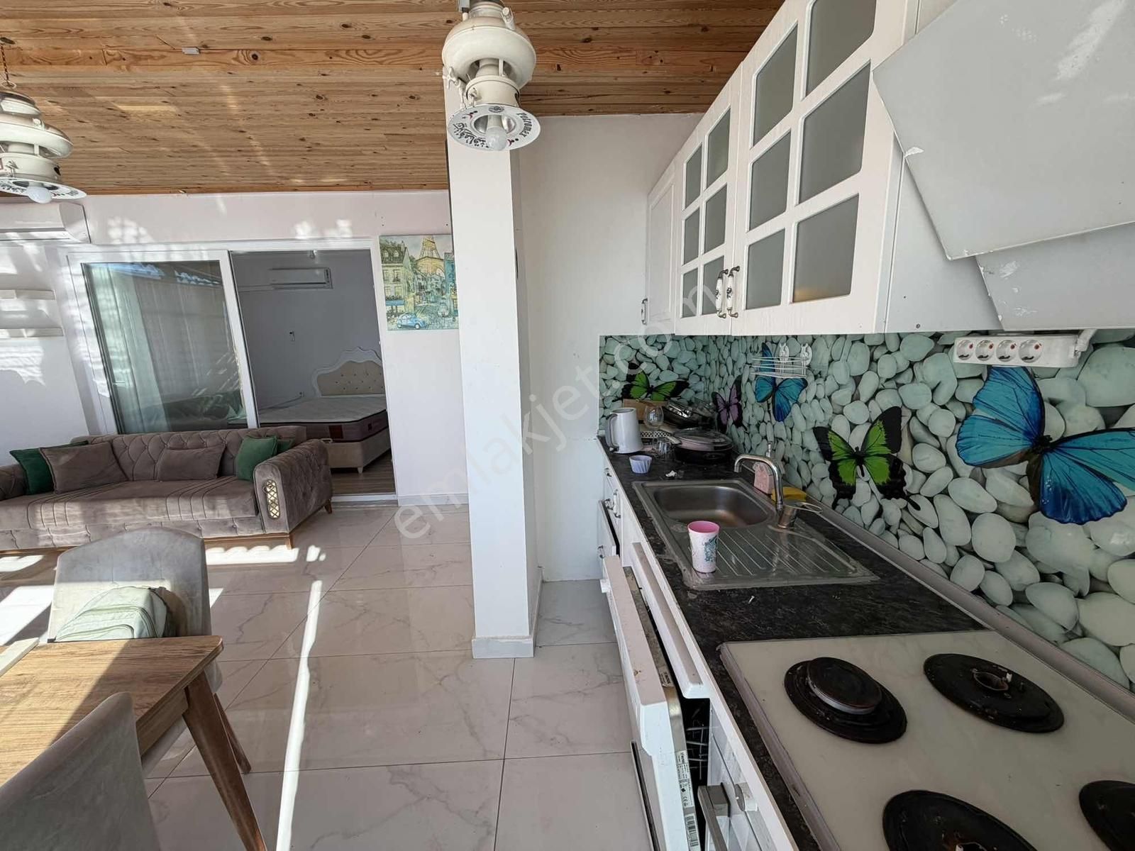 Kaş Mega Dan Eşyalı Fulll Deniz Manzaralı Teraslı Daire - Görsel 10