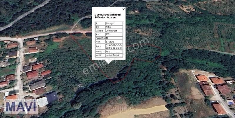 Re/max Mavi Güvencesiyle Arifiye Cumhuriyet Mah. 8796 M² Arazi - Görsel 11