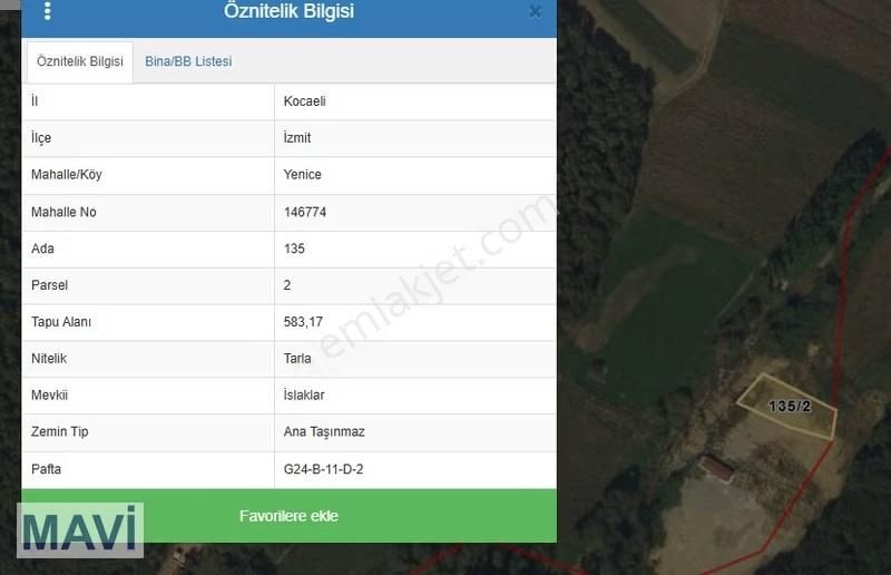 Remax Maviden İzmit Yenicede 583 M² Yatırımlık Tarla - Görsel 15