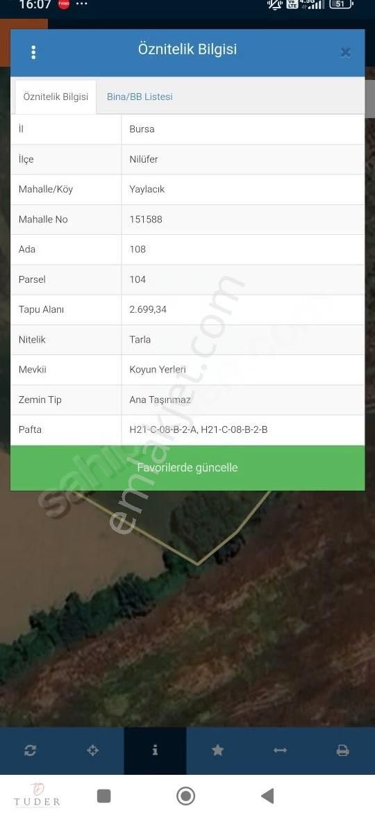 Nilüfer Yaylacık'ta Yatırımlık 2.700 M2 Stratejik Konumlu Arazi - Görsel 5