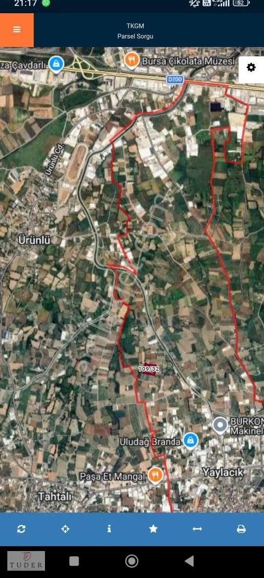 Nilüfer Yaylacık'ta 11.807m² Sanayi Komşusu Yatırımlık Arazi - Görsel 4