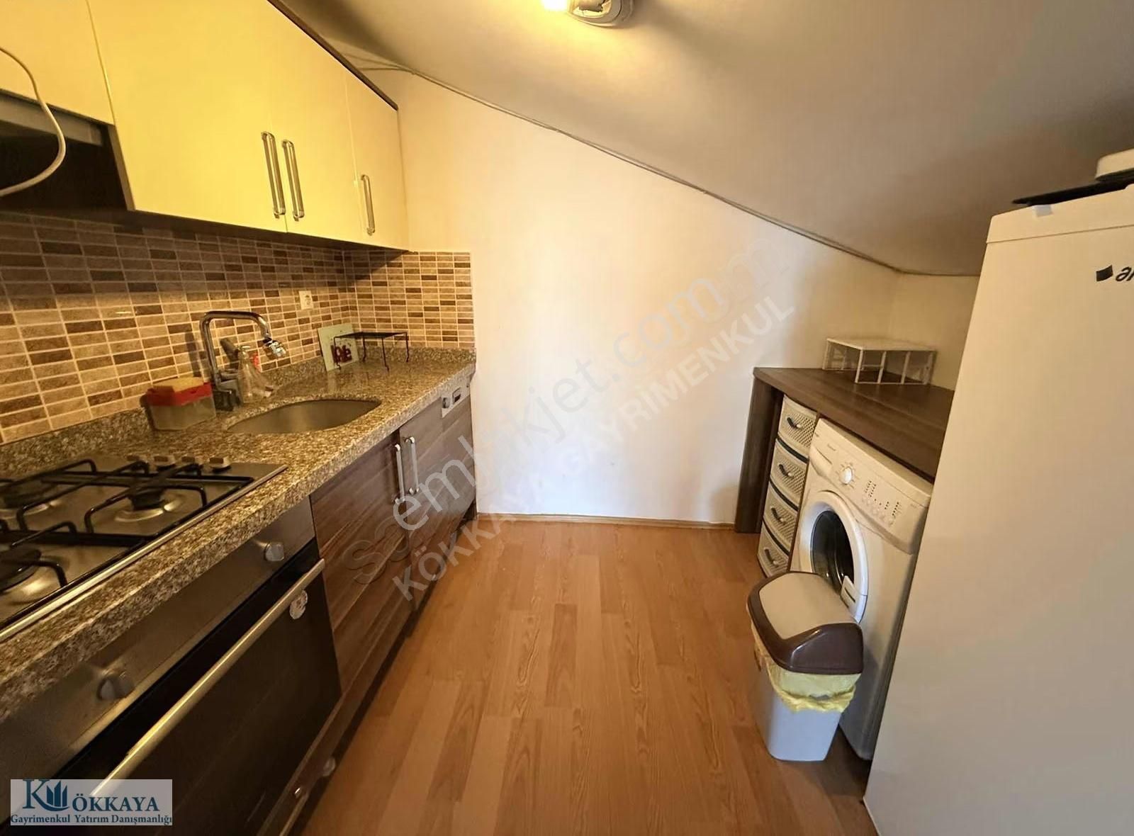 Kökkaya'dan Trioya Yakın Bulaşık Makineli 1+1 Kiralık Daire - Görsel 14